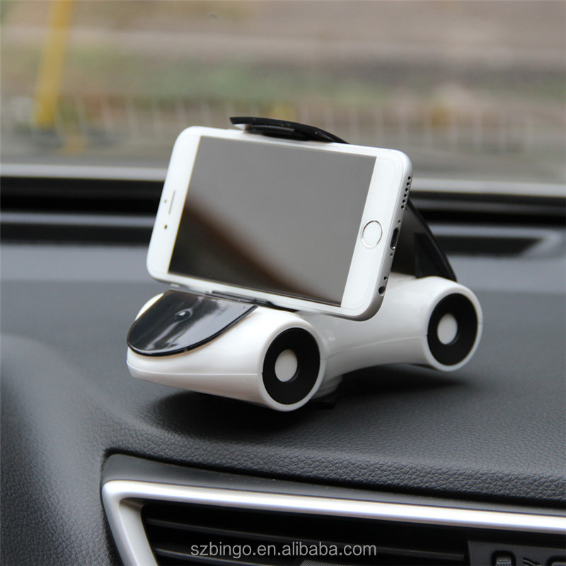 Universal 360 Degrees Phone Car Mount Dashboard Stand Car Shaped GPS Holder Cradle for Smartphone