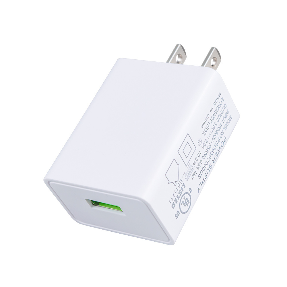 CE High Quality EU/UK/US Plug 5V 2A USB Wall Charger 10W USB Power Charger Adapter for Android Mobile Phones