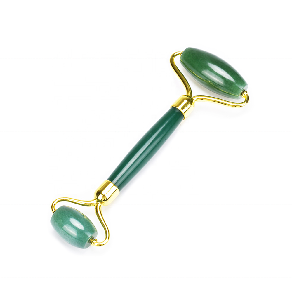 Hot sale product skin lifting custom jade green guasha set face roller for selfcare