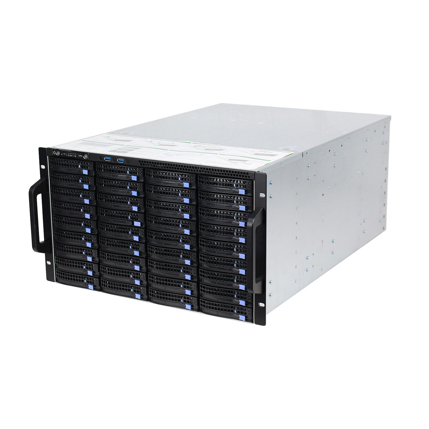 Manufacturer China 6U 48-bay 19 inch standard Server Case with motherboard and power supplies server