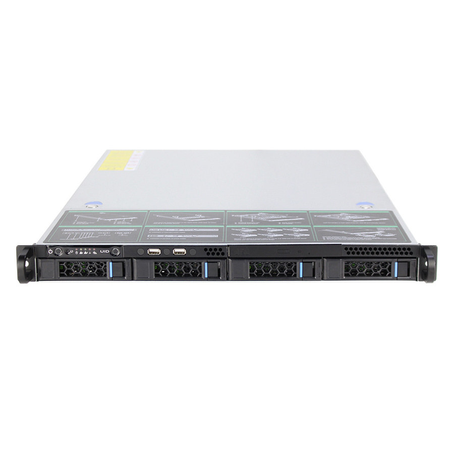 China OEM ODM Custom 1u 4 bays hot swap rack server  MiniSAS /SATA chassis