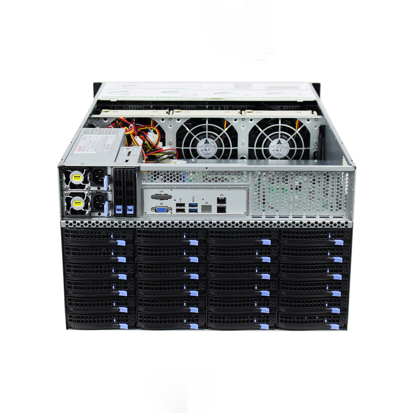 Manufacturer China 6U 48-bay 19 inch standard Server Case with motherboard and power supplies server