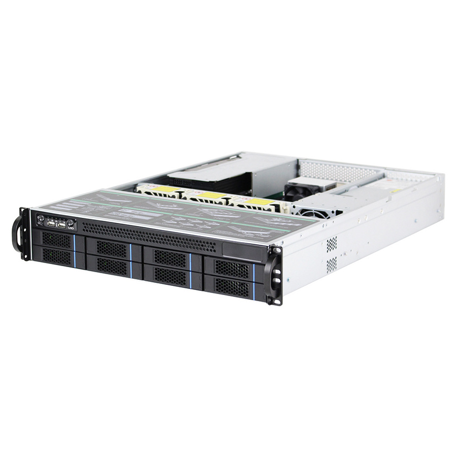 Cheap Price 2u Rack mount Servers BailianF R750 2u 8SFF Rack Server Cloud Storage with power supply support Server chassis