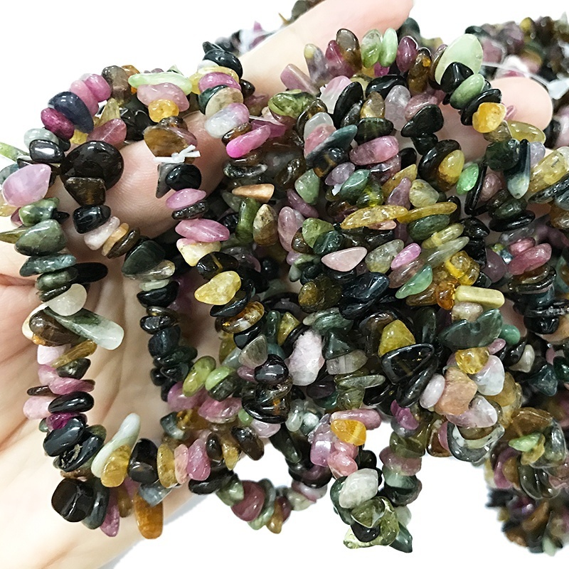 77 Colors 7.5''/19cm Energy Gemstone Chip Bracelets Protection Bracelets Healing Crystal Stone Chip Bracelets