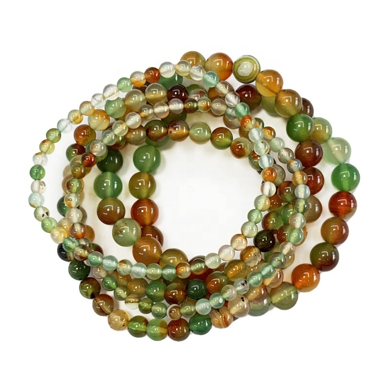 Healing Stone Bracelets Gemstone Beaded Bracelets Wholesale Round Beaded Crystal Bracelets