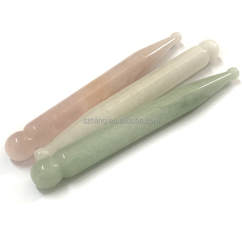 Body massage handheld stone sticks massagers for head or face massage