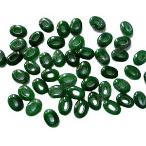 Factory price natural dyed green jade beads 13x18mm loose stones