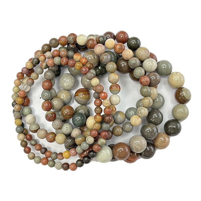 Healing Stone Bracelets Gemstone Beaded Bracelets Wholesale Round Beaded Crystal Bracelets