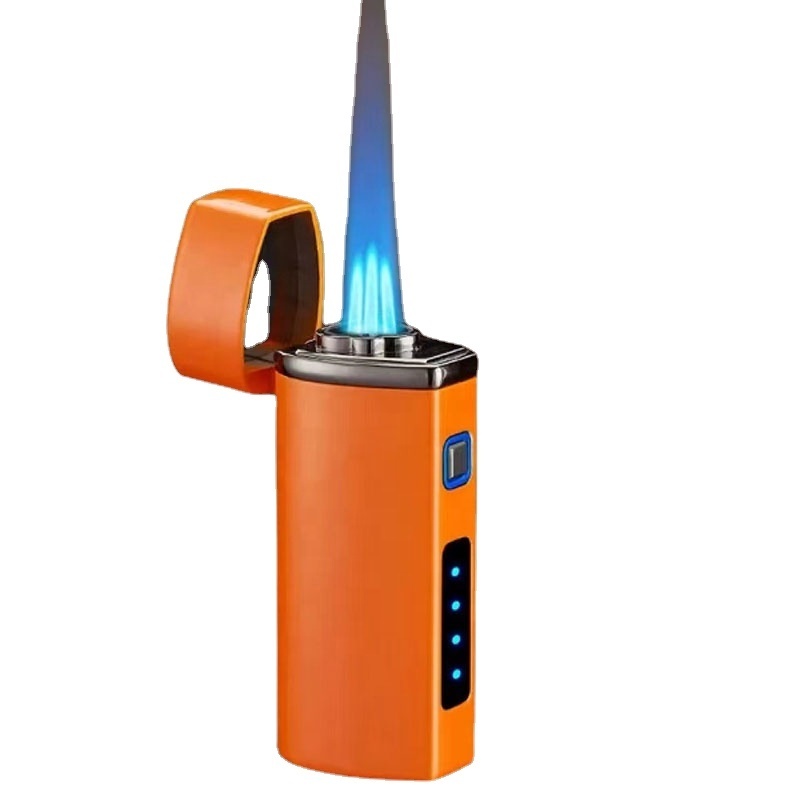 Factory Direct  Zinc Alloy 3 Jet Torch Lighter Gas with USB Rechargeable  Butane Triple Jet Flame Torch Lighter