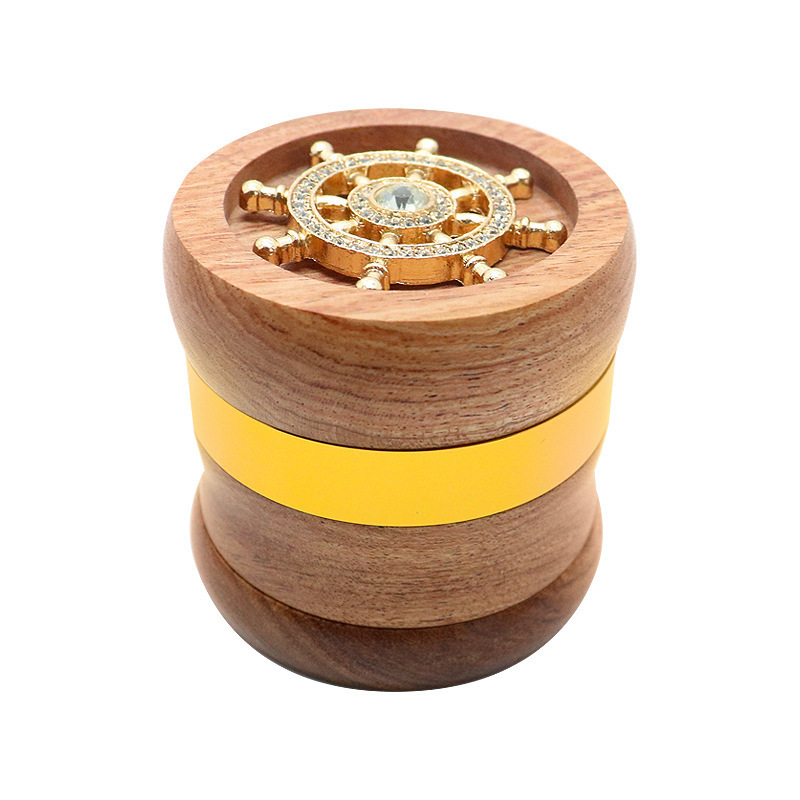 Fashionable Design Wood Herb Grinder 4 Layer Grinder Parts Cool Smoke Accessories Wholesale