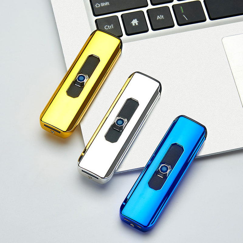 Logo Smoke Rechargeable Pen Usb Lighter Colorful  Gas Custom Torch Lighter