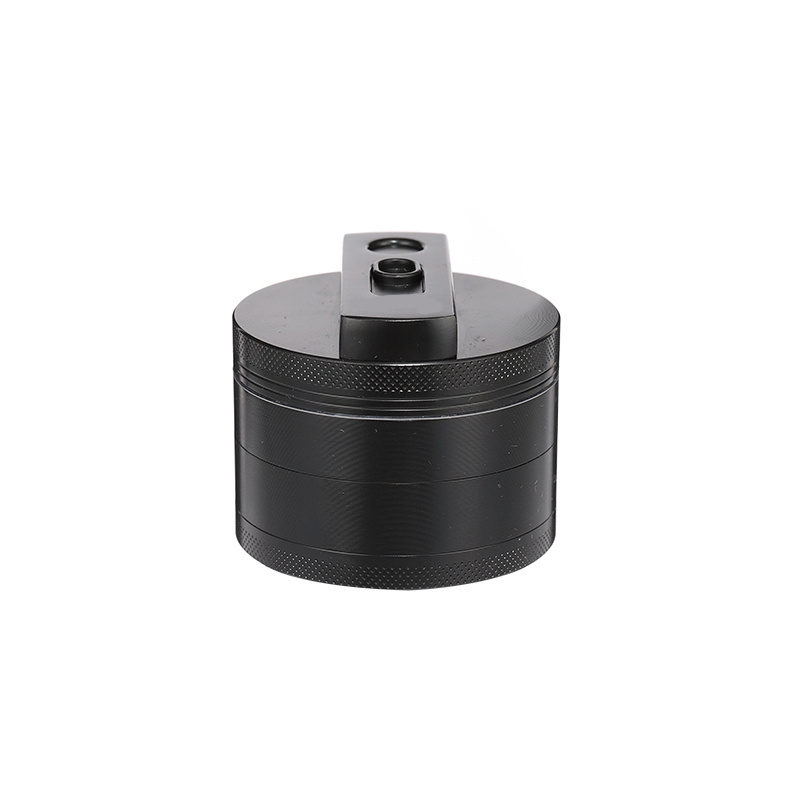 2023 Hot Selling New Design Herb Grinder With Electric Lighter Custom Logo Zinc 4Parts Grinder With Lighter