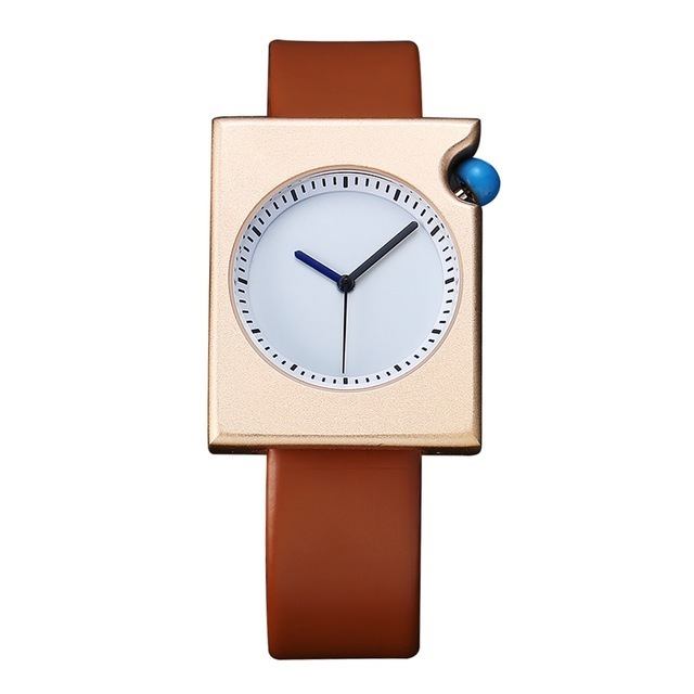 Tomi T076 Brand Waterproof Leather Watch With Stainless Steel Case Back 38mm Relogio Masculino Femme