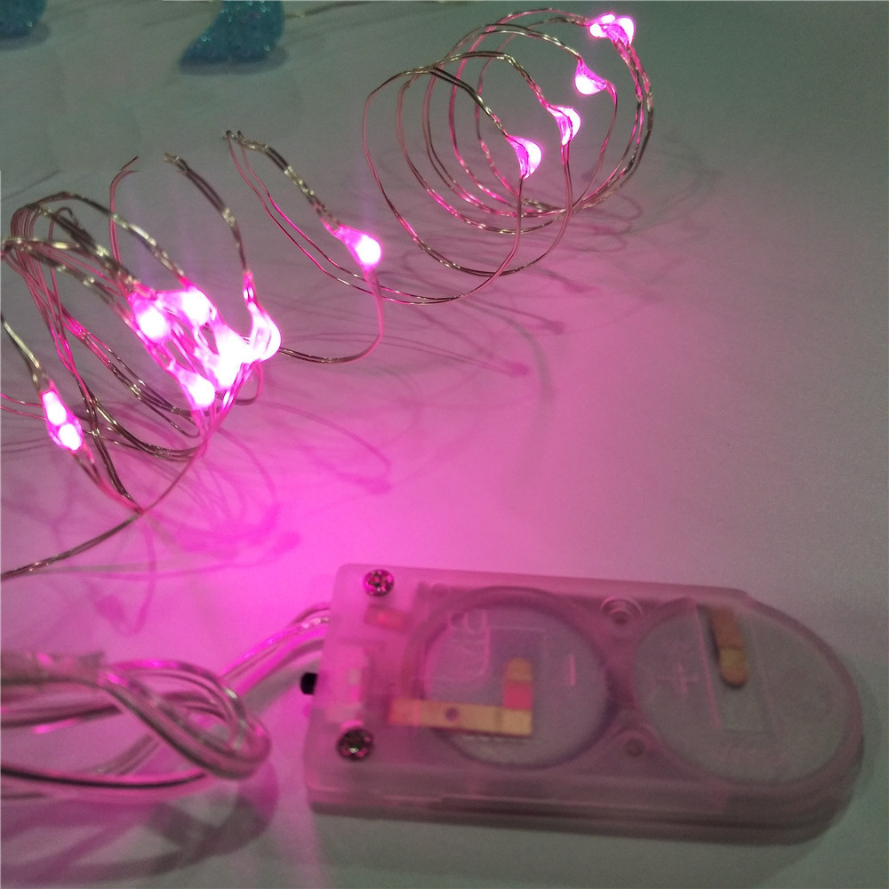 2M 20L LED  BATTERY POWERED BUTTON CELL COPPER WIRE MINI FAIRY STRING LIGHT