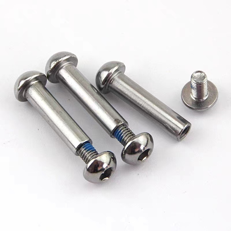 Factory   Customized Carbon Steel Nylon Allen head barrel bolts   M8-M10 For Bicycle