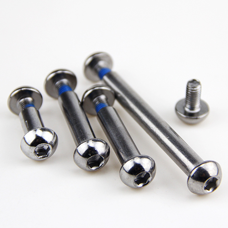 Factory   Customized Carbon Steel Nylon Allen head barrel bolts   M8-M10 For Bicycle