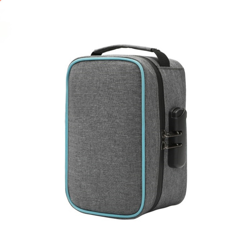 Medicine Lock Box Bag Travel Storage Case Smell Proof Carbon Lined Zipper Bag