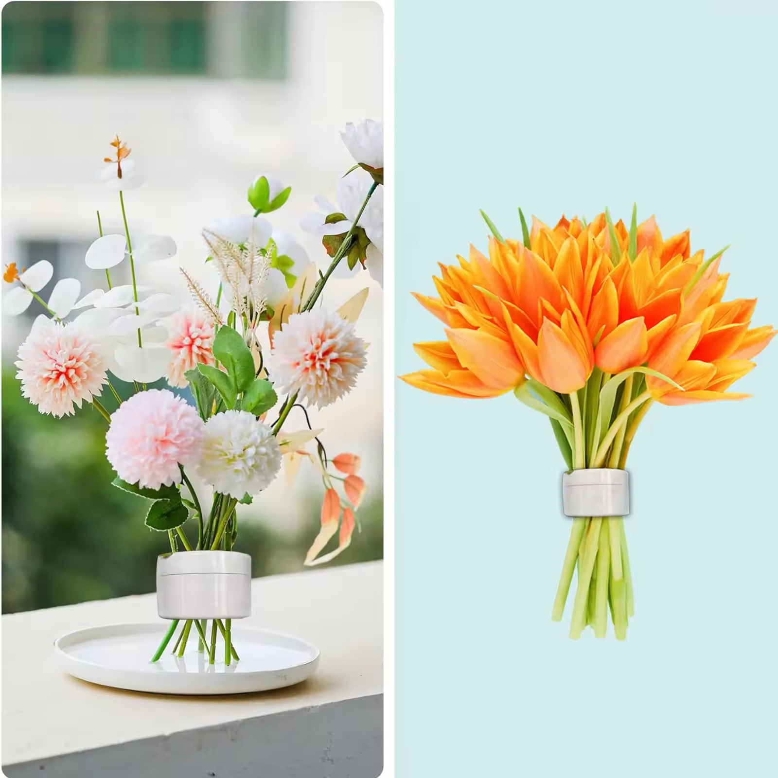 Arrangement Holder Spiral Ikebana Stem Holder for Vases 2024 DIY Bouquet Twister Flower Plastic Pots Contemporary Vases Decor