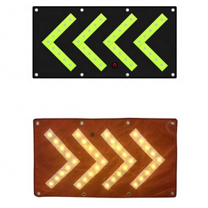 Directional Arrow Light Magnetic Solar Led Signal Smart Traffic Mobile Flashing Lights Outdoor Roadway Safety Warning Sign