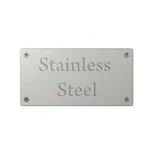 High-quality Custom Engraved Metal Nameplate Aluminum Stainless Steel Printing  ID Name Plates Brass Plaque