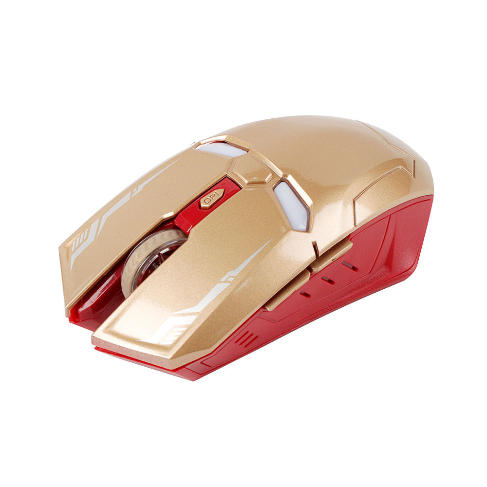 Iron Man 2.4g Wireless Driver USB 6D Optical Mouse