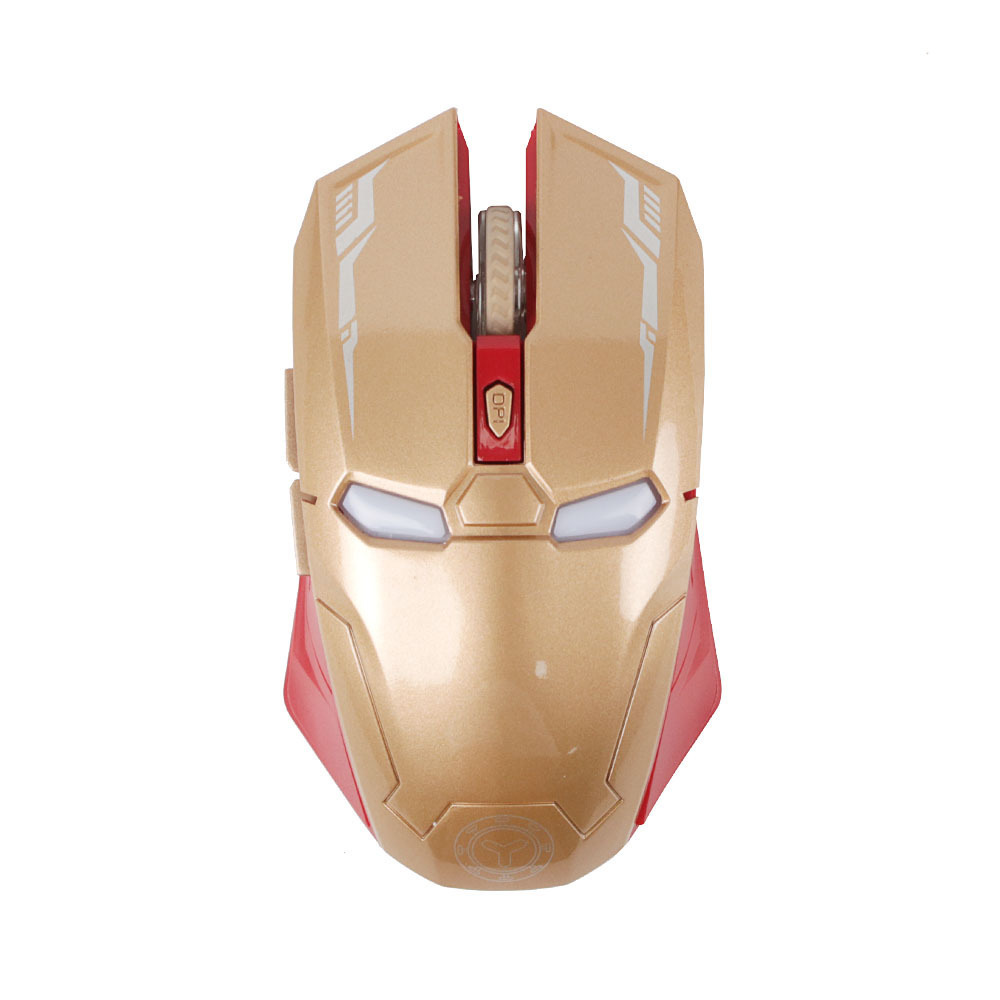 Iron Man 2.4g Wireless Driver USB 6D Optical Mouse