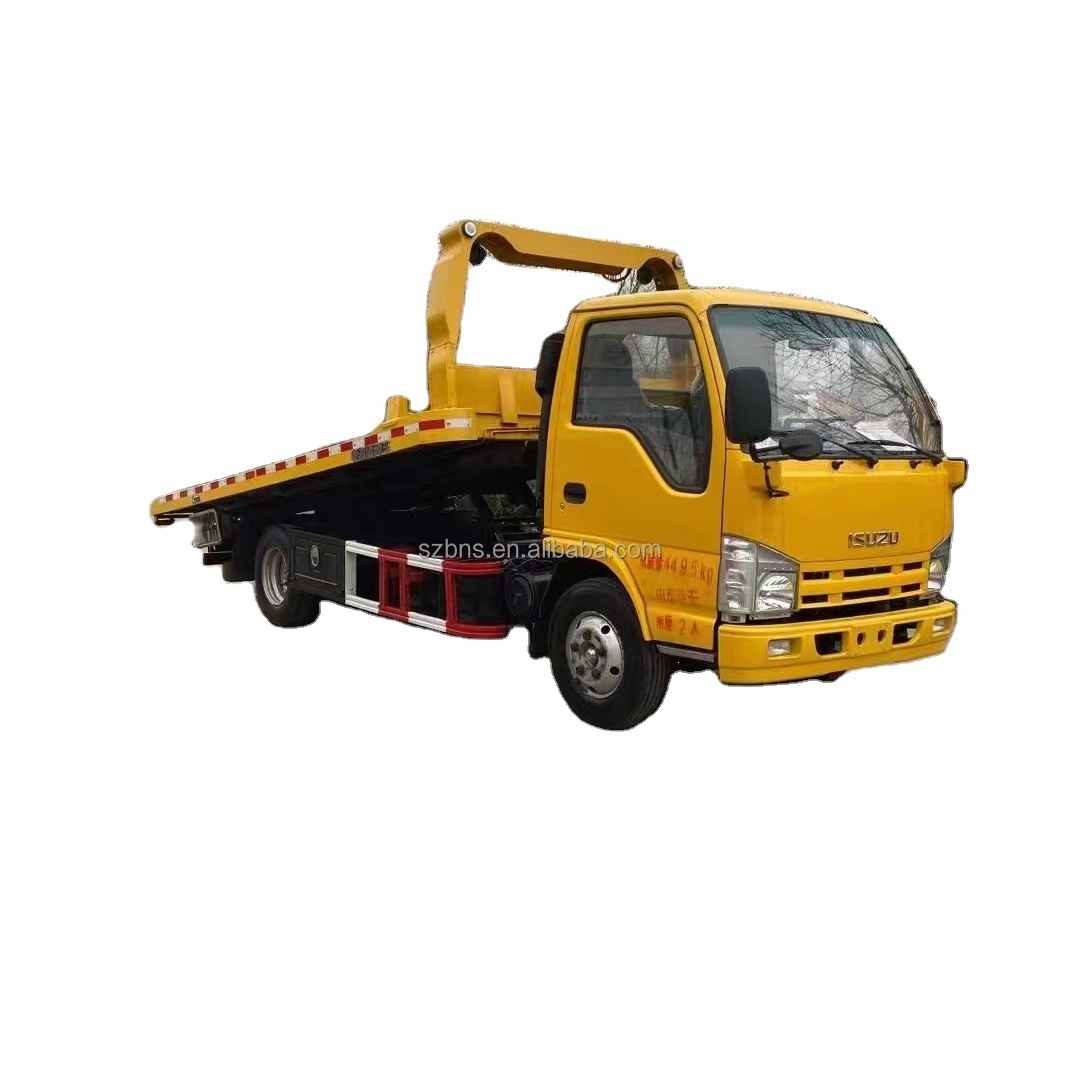 Best Condition ISUZUs 700P Car Carrier Tow Truck Road Rescue Rollback Trailer 5 Tons Flatbed Platform Wrecker For Sale