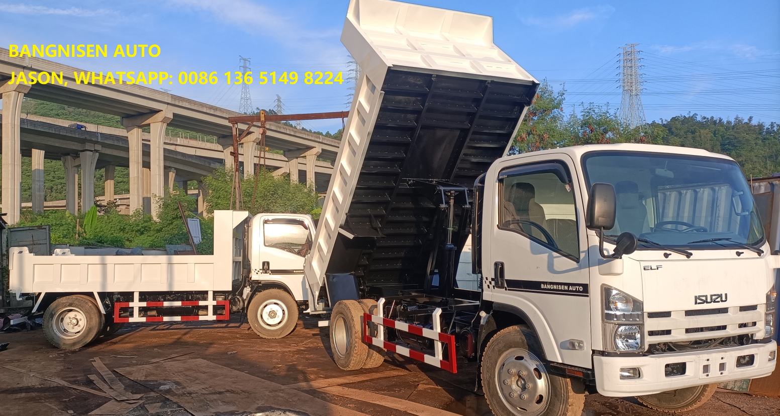 Factory price 700P used isuzu dump truck  4x2 LHD  Tipper Transportation with 4HK1 engine