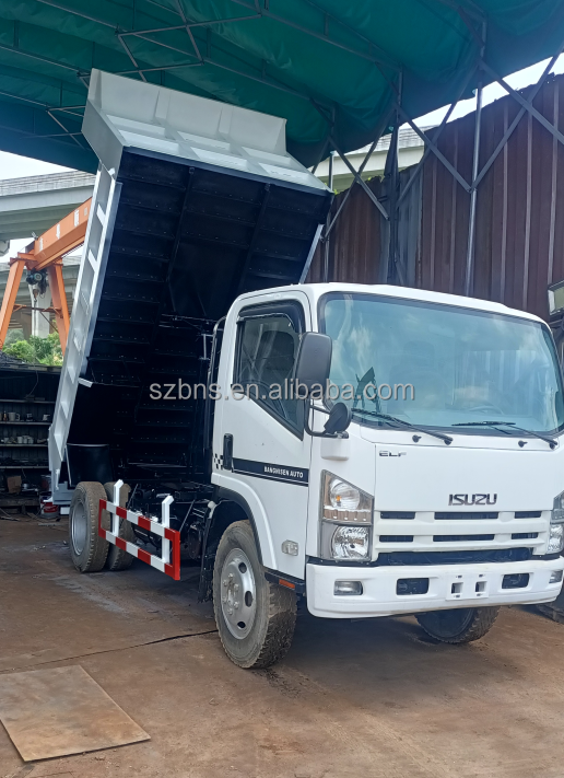 5 Tons 190HP ISUZUs ELF 700P Dump Truck With Brand New Dump Box For Sale