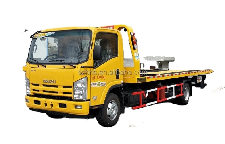 Best Condition ISUZUs 700P Car Carrier Tow Truck Road Rescue Rollback Trailer 5 Tons Flatbed Platform Wrecker For Sale