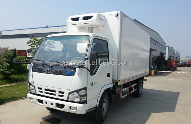 High Performance ISUZUs 4K 600P Refrigerated Van Truck With Brand New CARRIER Cooling System And Cargo Van