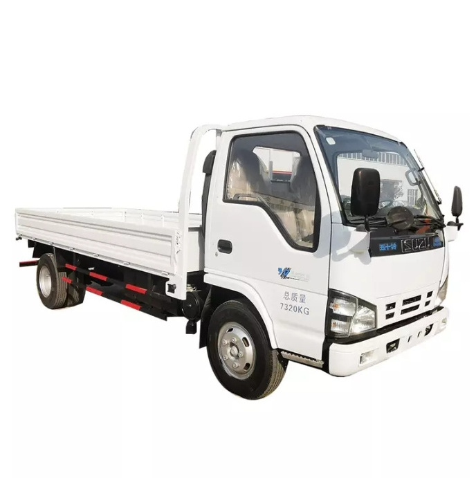 4x2 Medium-sized Truck 5-10 tons loading capability light truck 6 Wheels 190hp Eu 5 Engine ISUZUs 700P Cargo Fence Truck