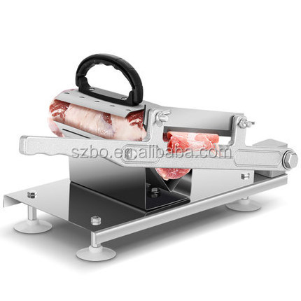 Double Blade Stainless Steel Manual Meat Cutting Machine Meat Saw Frozen Meat Slicer