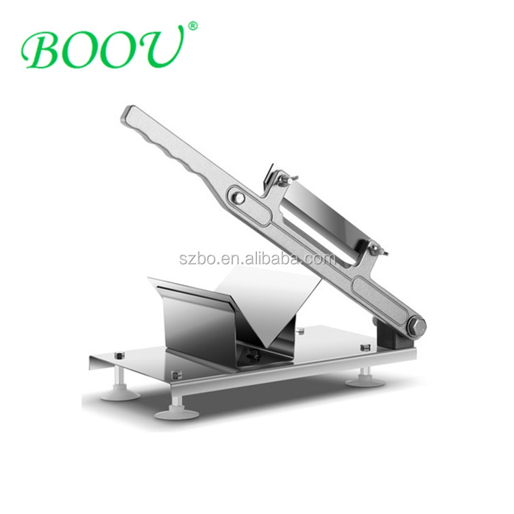 Double Blade Stainless Steel Manual Meat Cutting Machine Meat Saw Frozen Meat Slicer