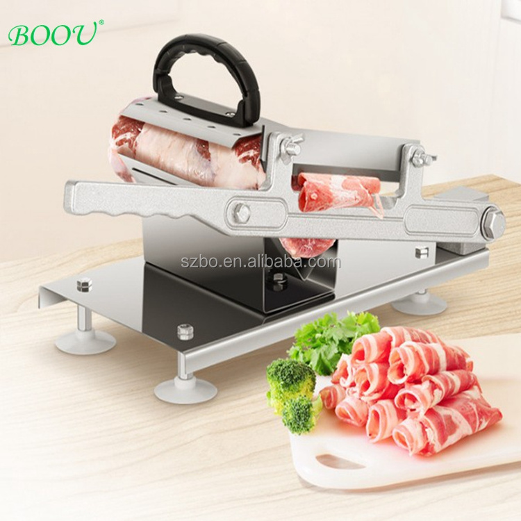 Double Blade Stainless Steel Manual Meat Cutting Machine Meat Saw Frozen Meat Slicer