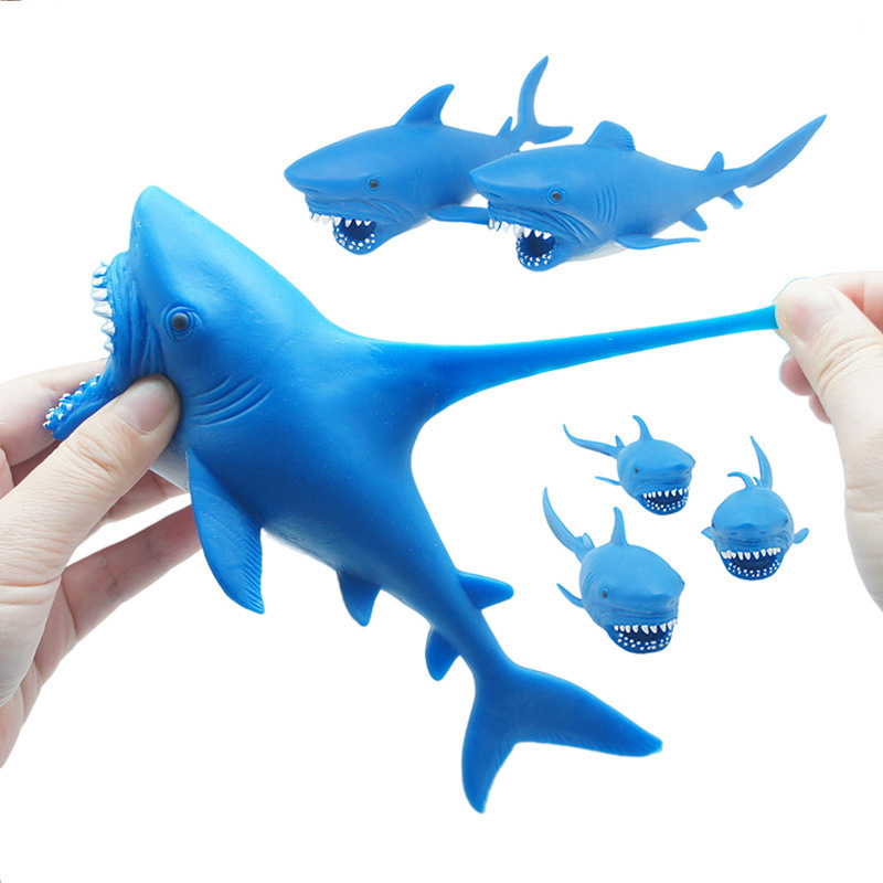 Shark Sand Filled Animal Toy Heavy Weighted Sandbag Animal Stress Relief Toy Sand Knead Toy