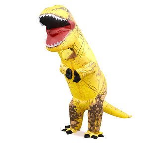 The factory sells direct commercial dinosaur inflatable costumes for indoor use in playground and party models for stage shows