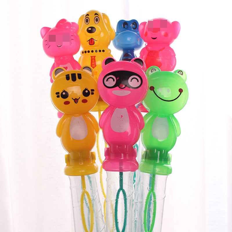 Hot selling wholesale cartoon animal foam stick Water Kids beach toys 38 cm long foam liquid for kids