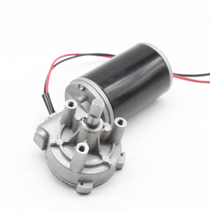 Wholesale price dc motor constructions manufacturer  24V 80w 50rpm 63mm right angle worm gear 12v dc motor