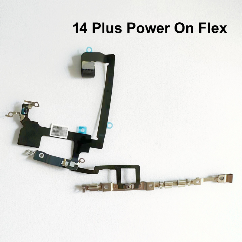 Power Switch On Off Flex Cable for iPhone 14  14 Plus Mute Volume Button flex replacement parts