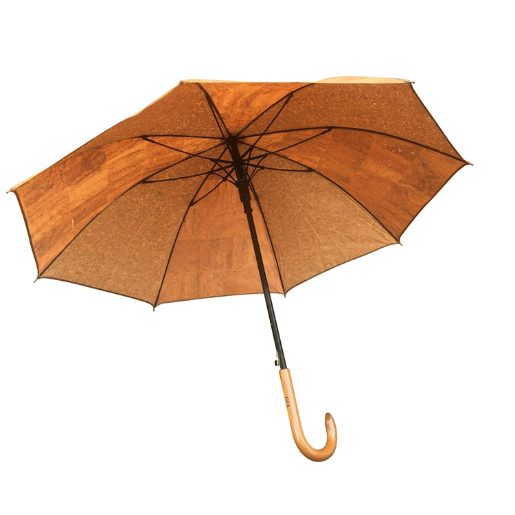 Boshiho eco-friendly waterproof cork golf beach outdoor straight umbrella