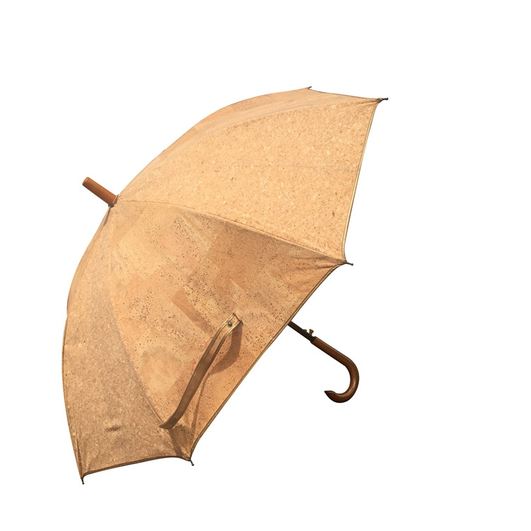 Boshiho eco-friendly waterproof cork golf beach outdoor straight umbrella