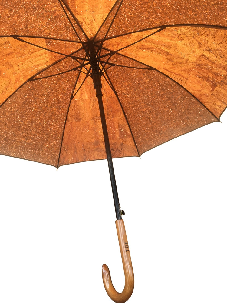 Boshiho eco-friendly waterproof cork golf beach outdoor straight umbrella