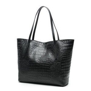 Boshiho Custom Design Handbags Women Crocodile Pattern Cow Pu tote bag classic wholesale handbags for women luxury custom logo