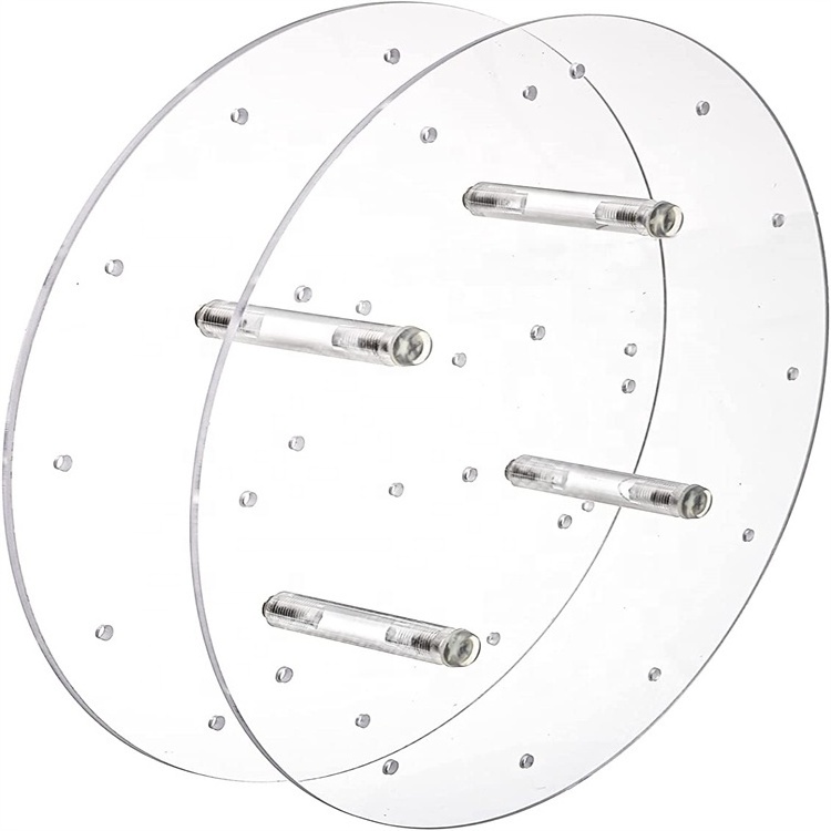 Exquisite Clear Acrylic Lollipop Display Holder Cake Pop Display Stand Acrylic Plastic Round Lollipop Stand Holder for Dessert