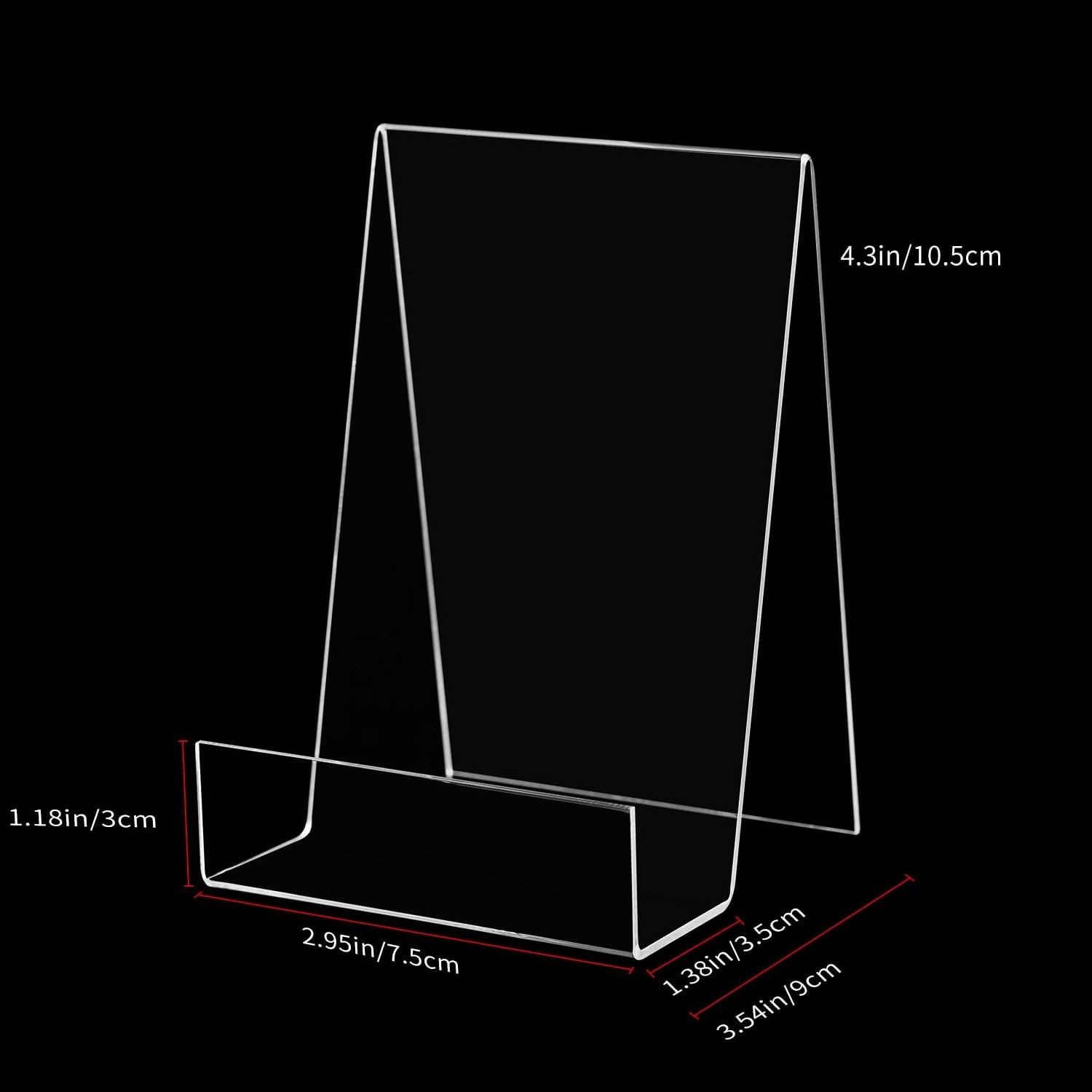 Acrylic Clear Large Transparent Book Display Stand for Book Magazine Tablet Holder