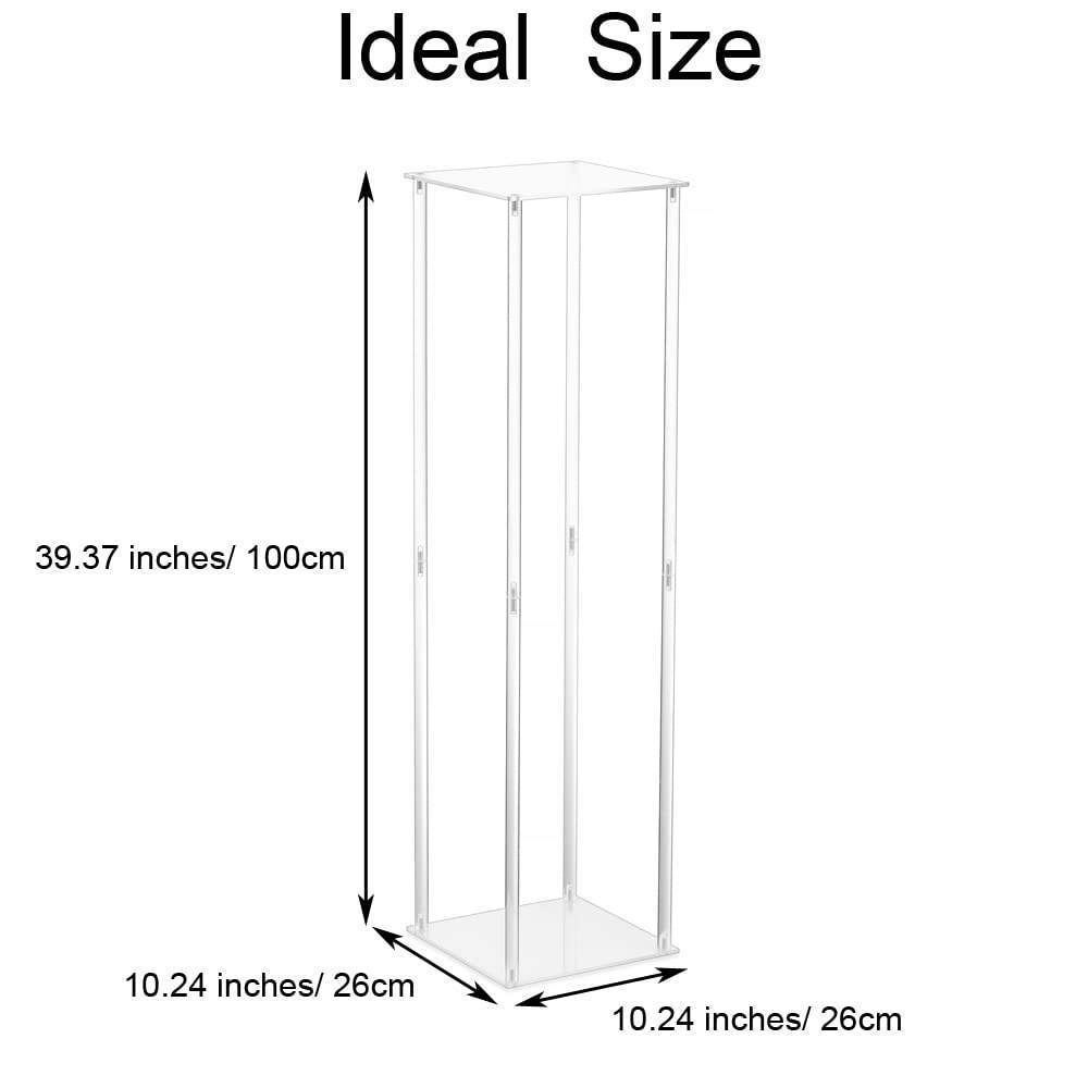 Tall Column Acrylic Flower Stand Clear Acrylic Vases Wedding Centerpieces Acrylic Display Racks