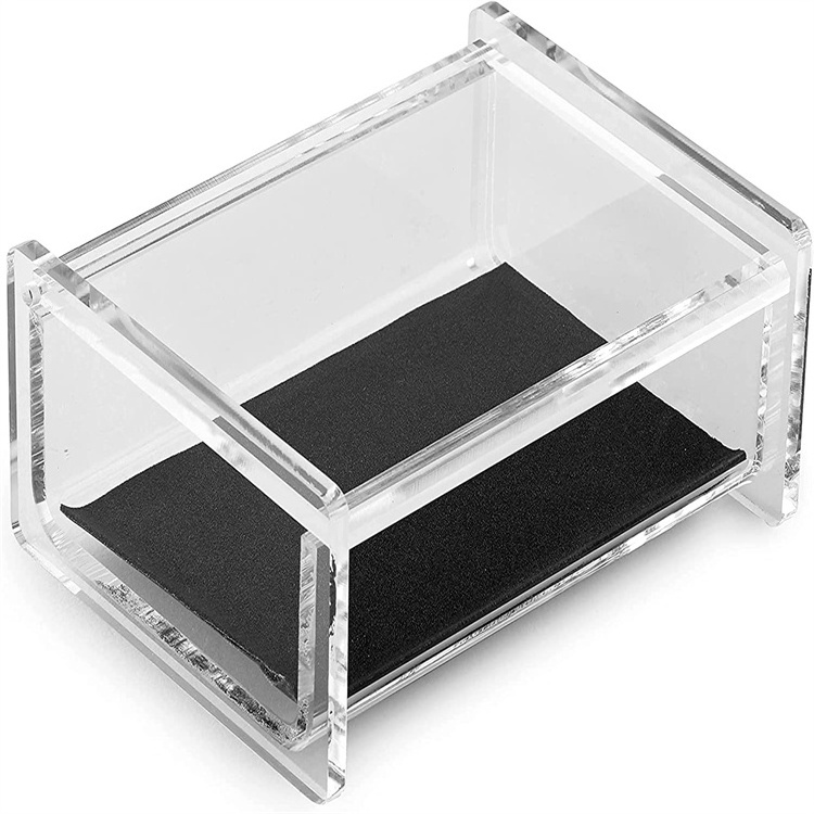 Stylish Acrylic Clear Acrylic Plastic Box with Hinge Lid Small Multipurpose Storage Box Container for Keepsakes Jewelry Trinkets