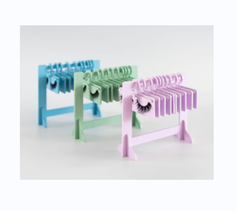 Customized 5 color Acrylic Clothing Rack Lash Hanger False Eyelash Display Rack