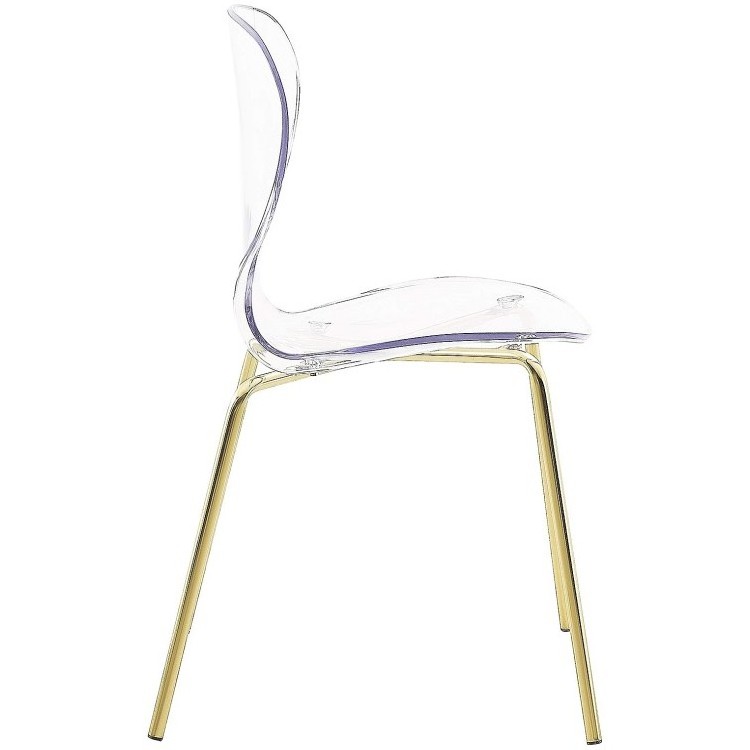 Acrylic Furniture Cheap Plastic Chair Dining Living Room Lounge Chair